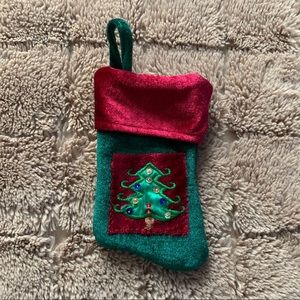 Mini Christmas tree holiday stocking K